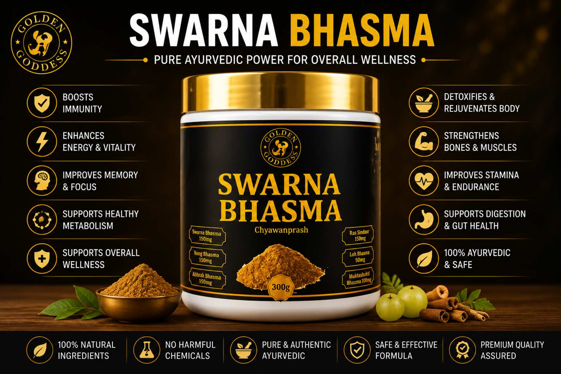Golden Goddess Swarna Bhasma Chyawanprash